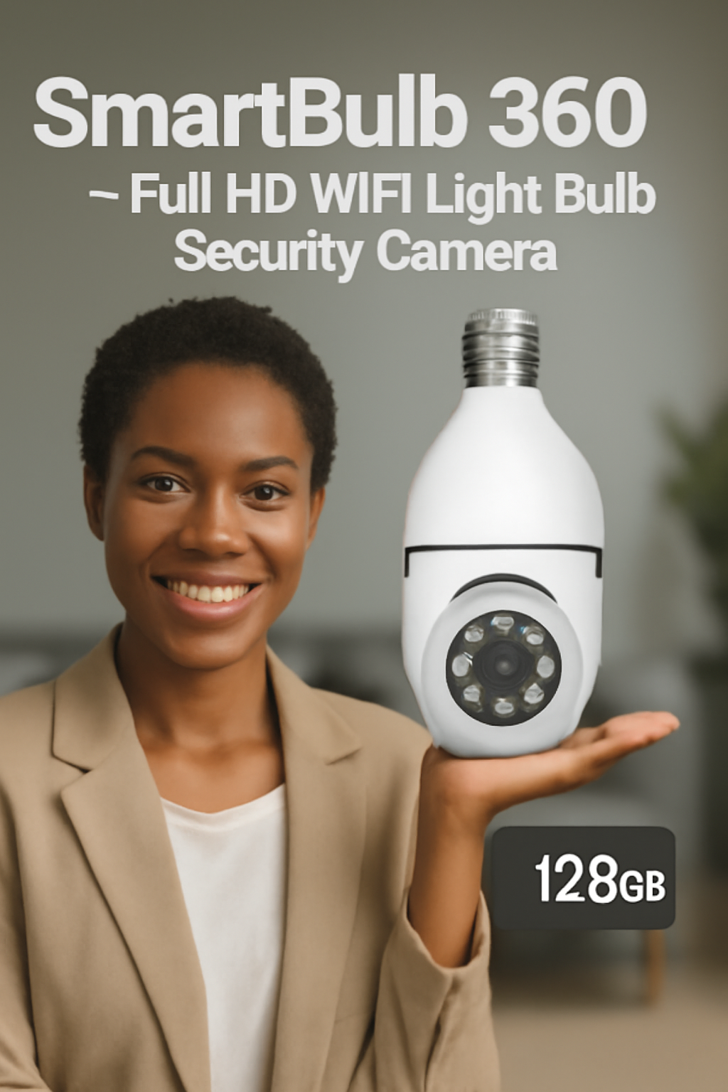 SmartBulb 360β’ β Full HD WiFi Light Bulb Security Camera