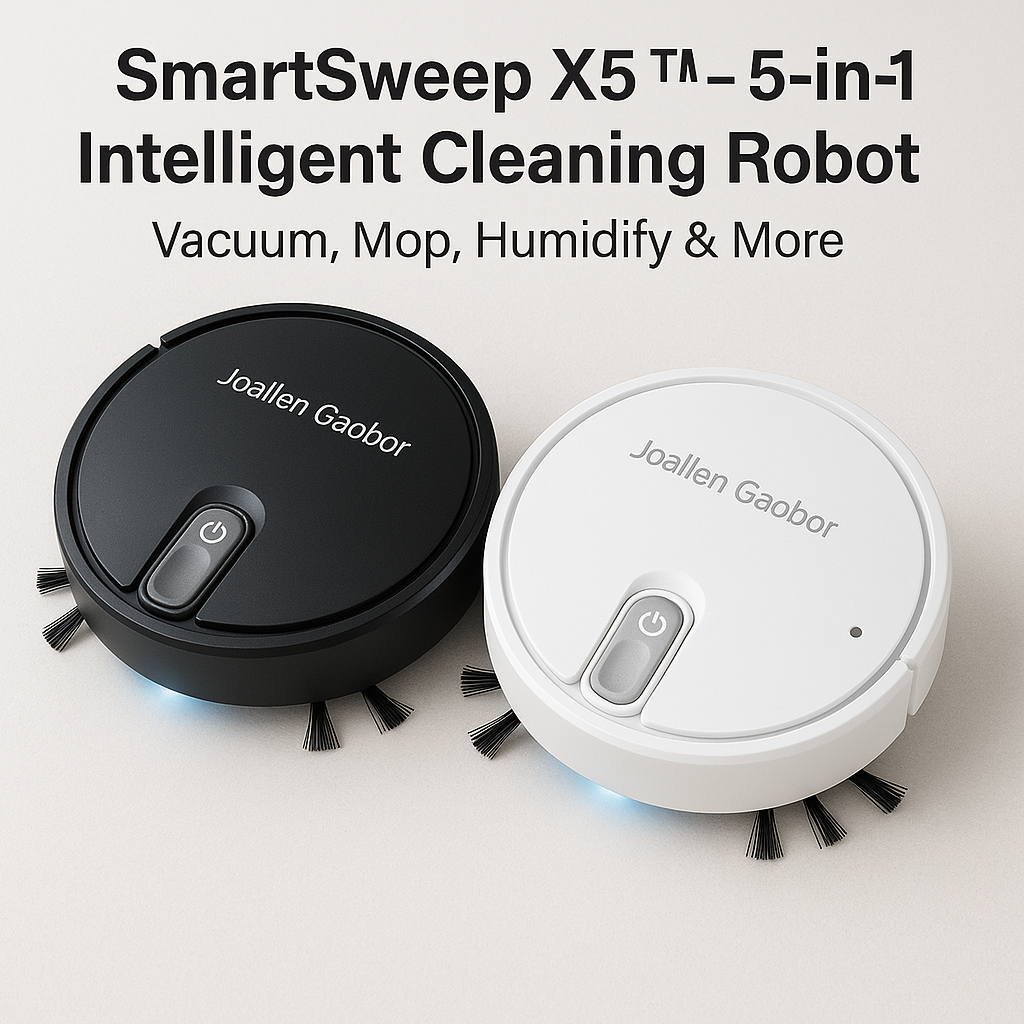 SmartSweep X5™ 5-in-1 Robot Vacuum – Vacuum, Mop, Humidify & Quiet Cleaning
