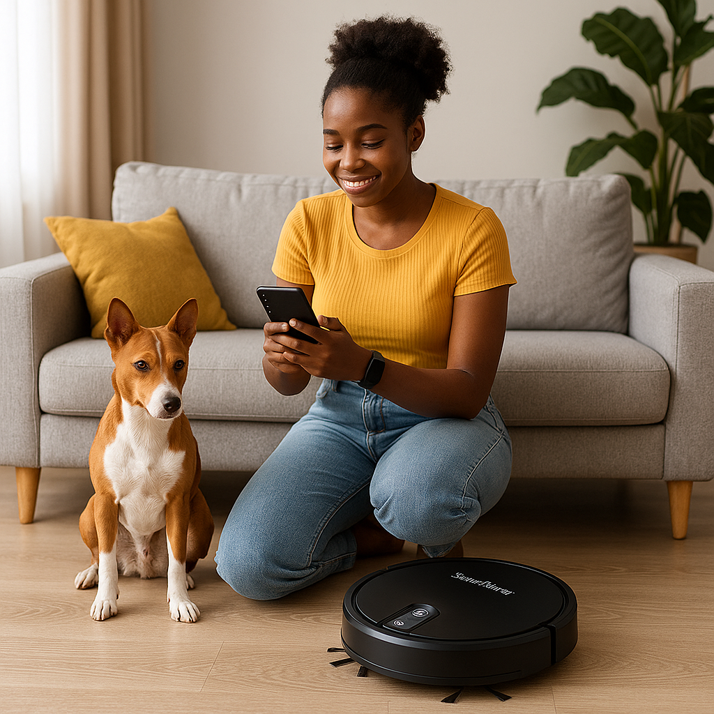 SmartSweep X5™ 5-in-1 Robot Vacuum – Vacuum, Mop, Humidify & Quiet Cleaning