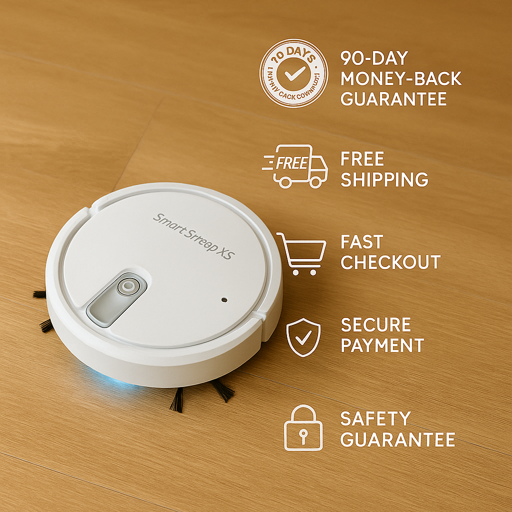 SmartSweep X5™ 5-in-1 Robot Vacuum – Vacuum, Mop, Humidify & Quiet Cleaning