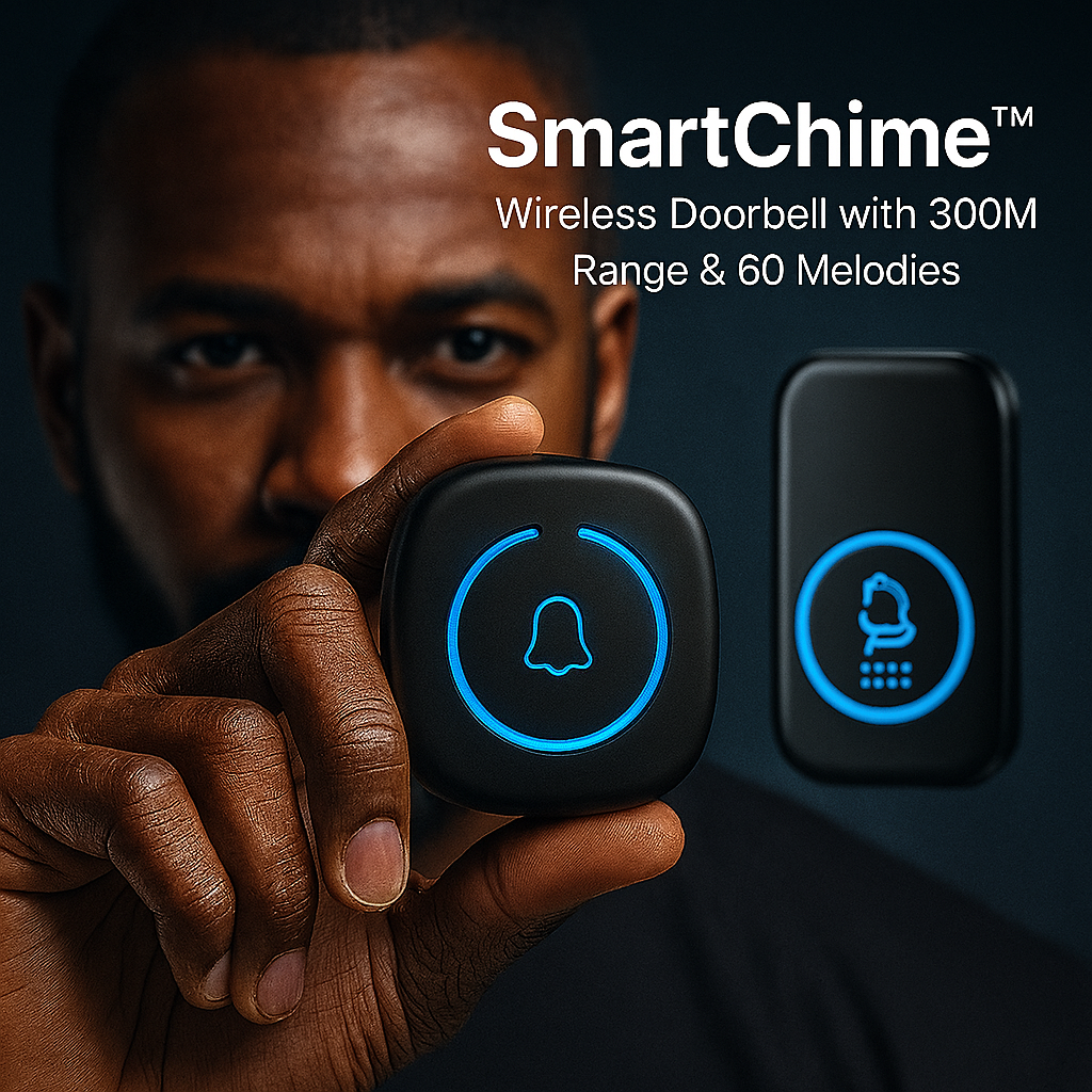 SmartChime™ – Wireless Doorbell with 300M Range & 60 Melodies