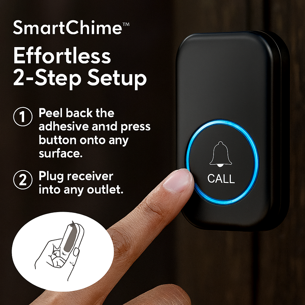 SmartChime™ – Wireless Doorbell with 300M Range & 60 Melodies