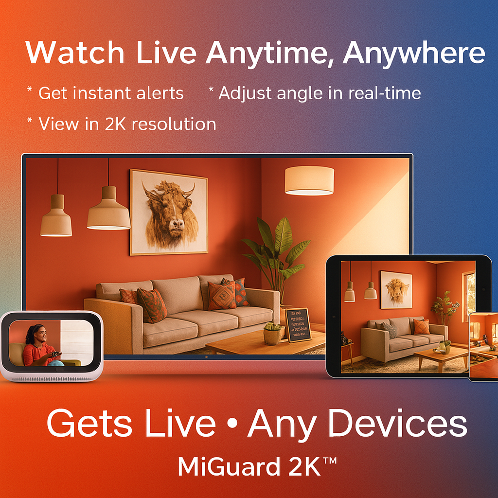 MiGuard 2K™ by Xiaomi – 360° Smart Home Security Camera with AI Detection & Night Vision