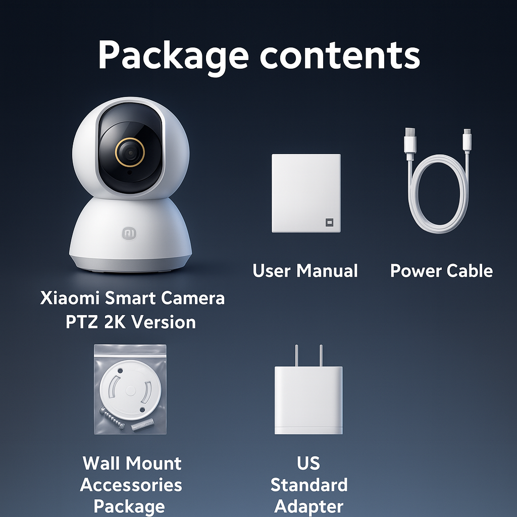 MiGuard 2K™ by Xiaomi – 360° Smart Home Security Camera with AI Detection & Night Vision