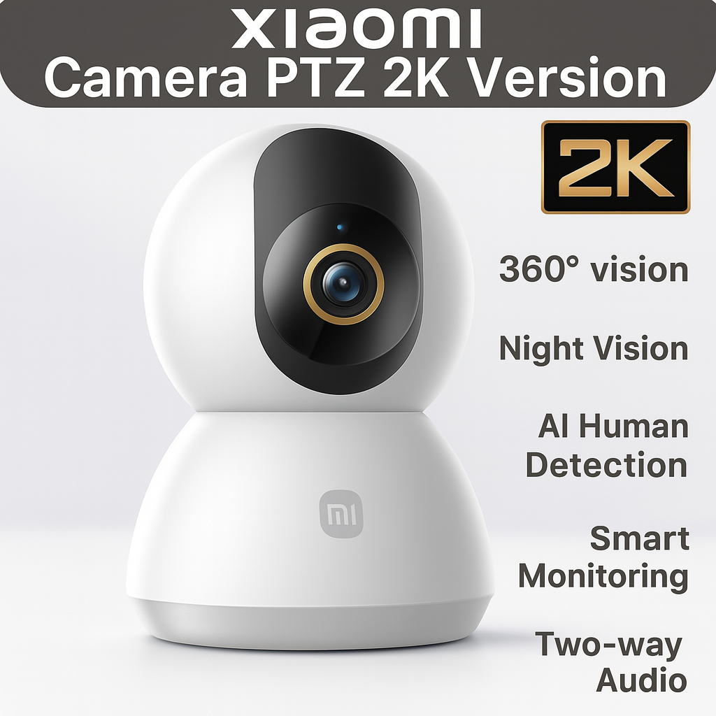 MiGuard 2K™ by Xiaomi – 360° Smart Home Security Camera with AI Detection & Night Vision