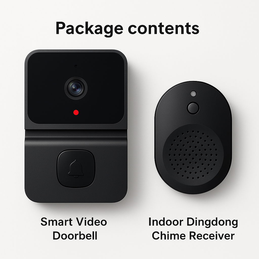 Smart Wireless Video Doorbell – WiFi, HD Camera, Night Vision & Voice Changer