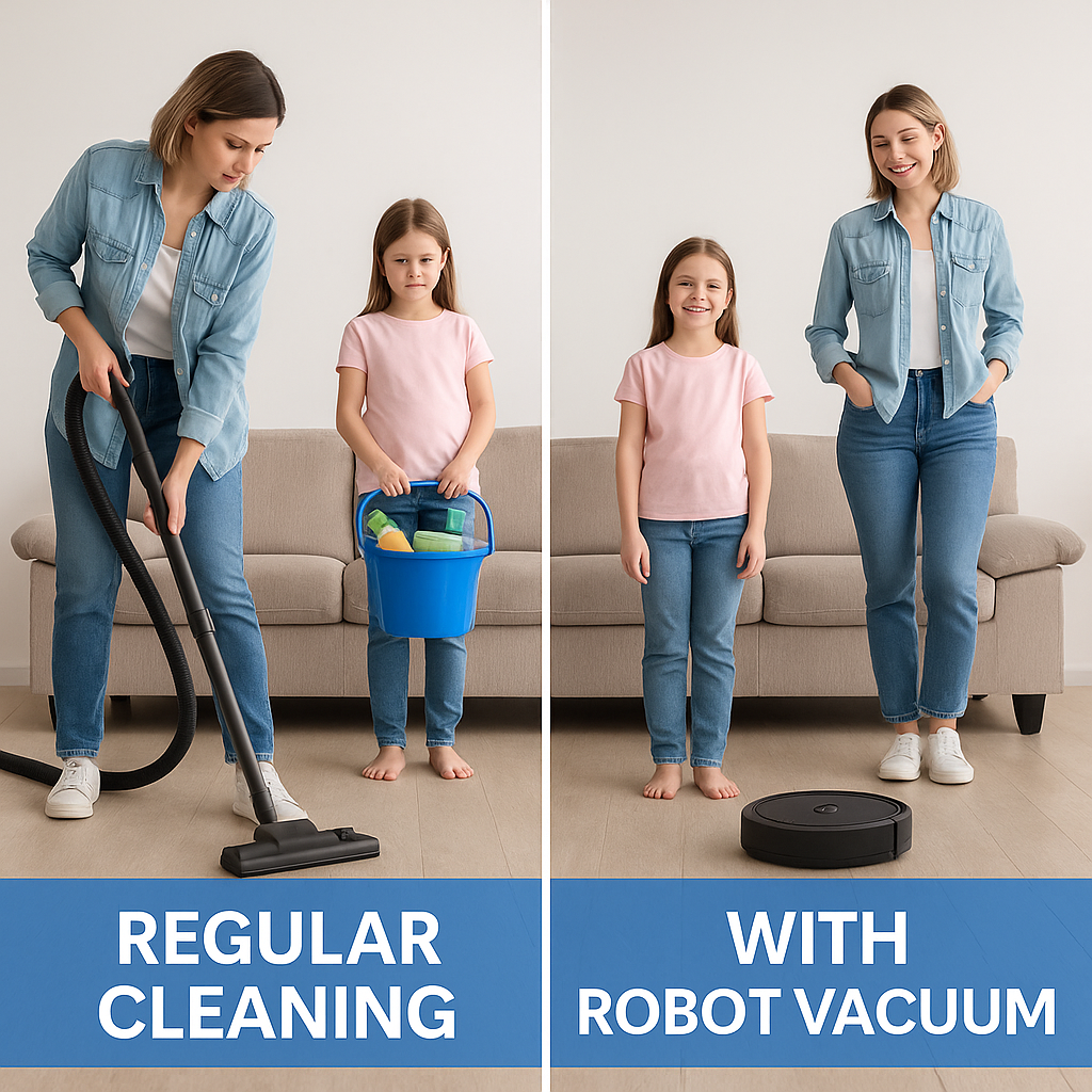 BOAIMORE™ Smart Robot Vacuum – 2500Pa Suction, 3-in-1 Cleaning, Auto Recharge, App Control, HEPA Filter