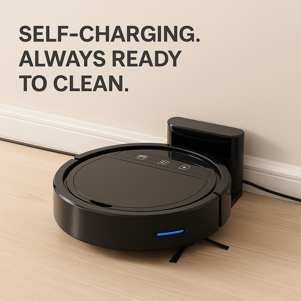 BOAIMORE™ Smart Robot Vacuum – 2500Pa Suction, 3-in-1 Cleaning, Auto Recharge, App Control, HEPA Filter