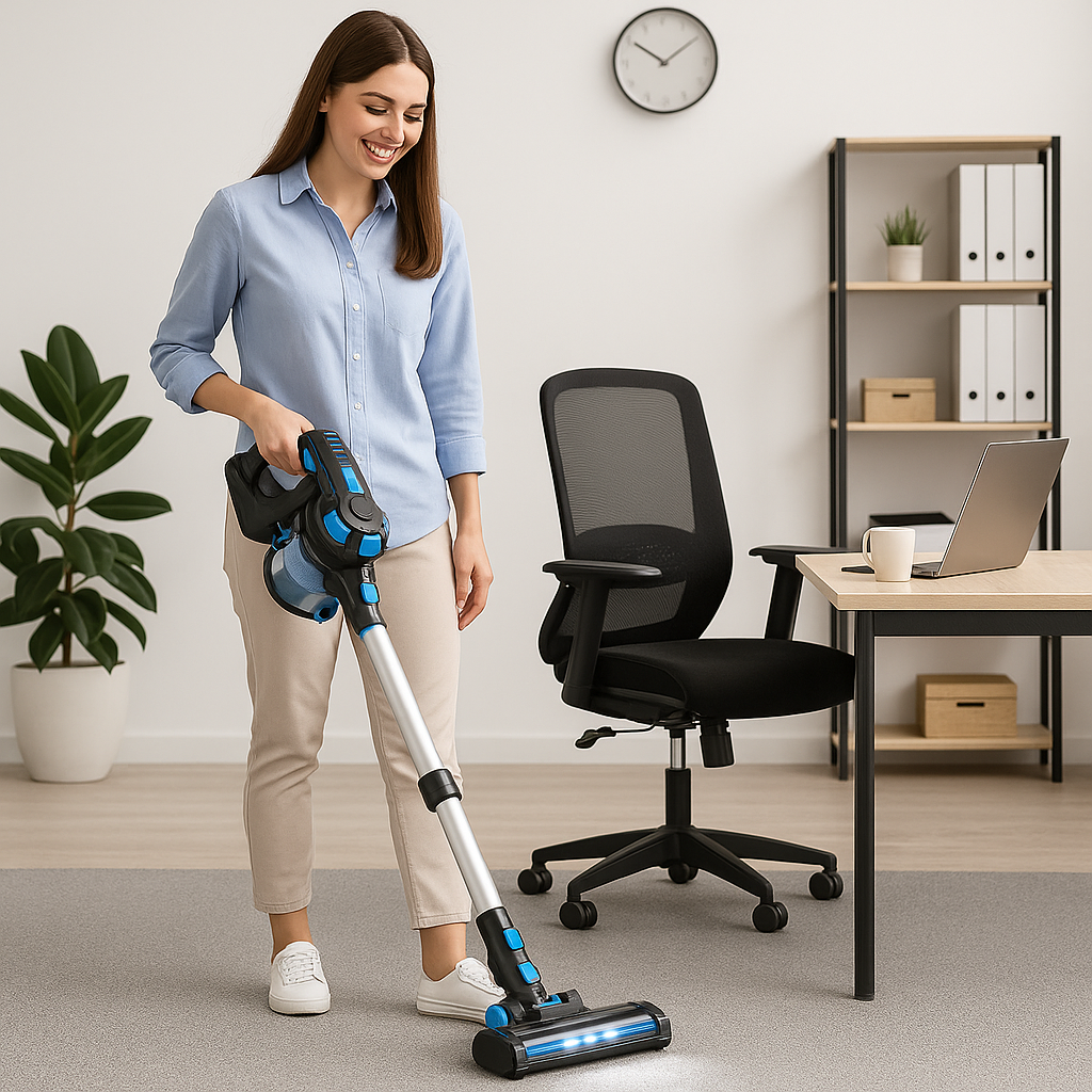 INSE™ 6-in-1 Cordless Stick Vacuum – 20KPa Power, 40min Runtime, Lightweight
