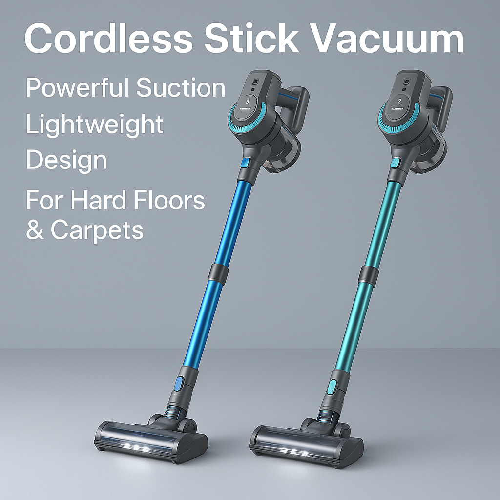 YISORA N300™ Ultra-Light Cordless Stick Vacuum – 20KPa, 40 Min Runtime, 6-in-1 for Carpet, Hard Floors & Pet Hair