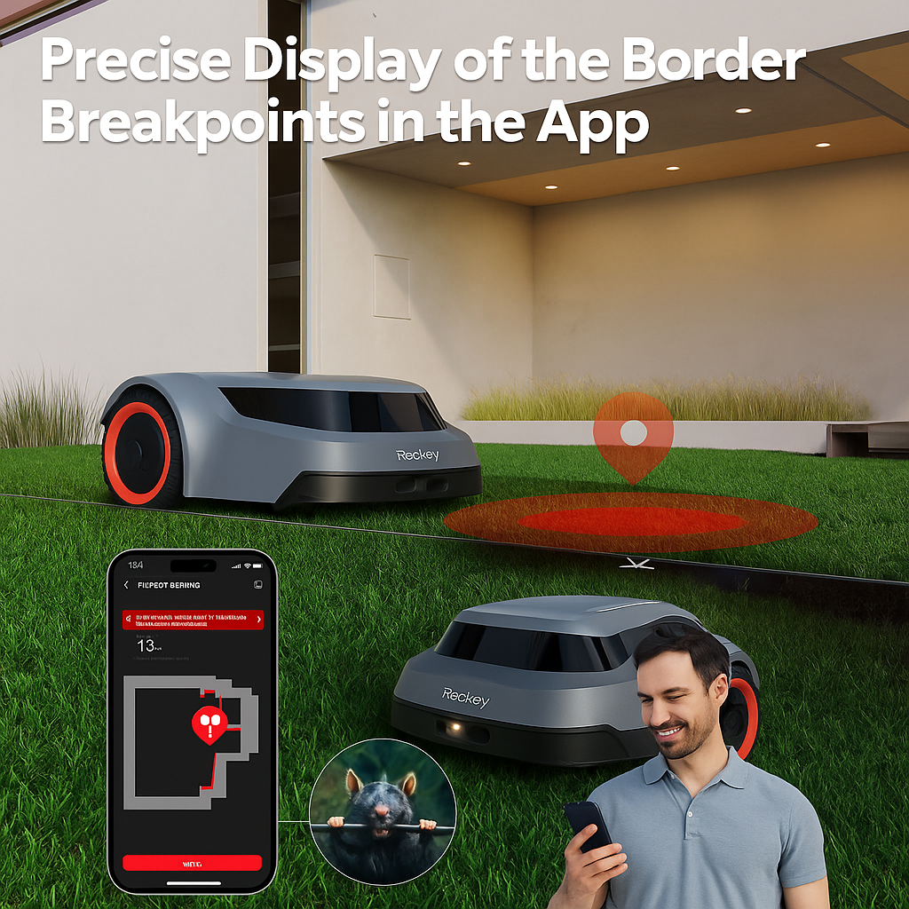 Redkey™ C-TOF Robotic Lawn Mower – 45% Slope Climb, Smart App, Auto-Cut, IPX6 Waterproof