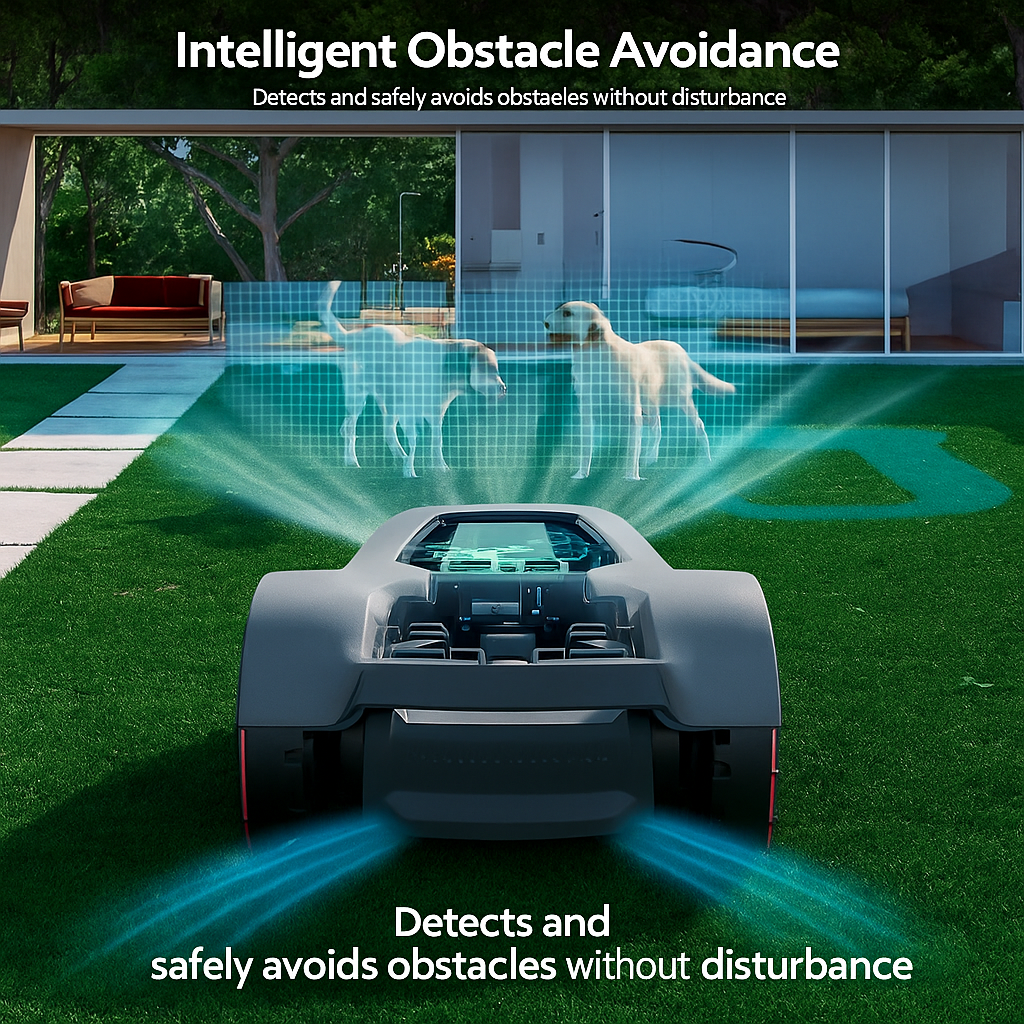 Redkey™ C-TOF Robotic Lawn Mower – 45% Slope Climb, Smart App, Auto-Cut, IPX6 Waterproof