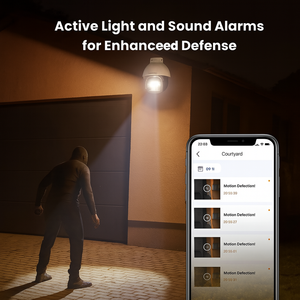 TendaGuard™ 5MP – WiFi 6 Outdoor Security Camera with 360° Pan/Tilt, Patrol Mode & AI Smart Detection