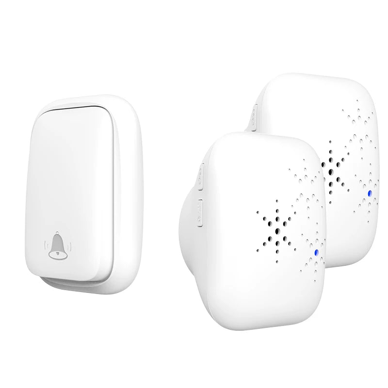 Lunzo Self-Powered Wireless Doorbell – Waterproof, 150M Range, 38 Chimes, No Battery Needed