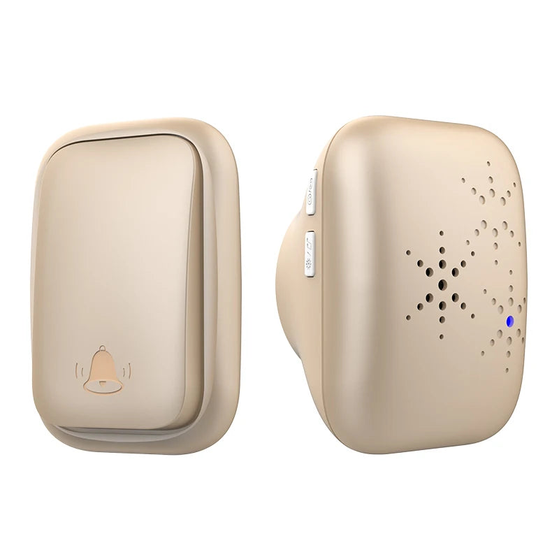Lunzo Self-Powered Wireless Doorbell – Waterproof, 150M Range, 38 Chimes, No Battery Needed