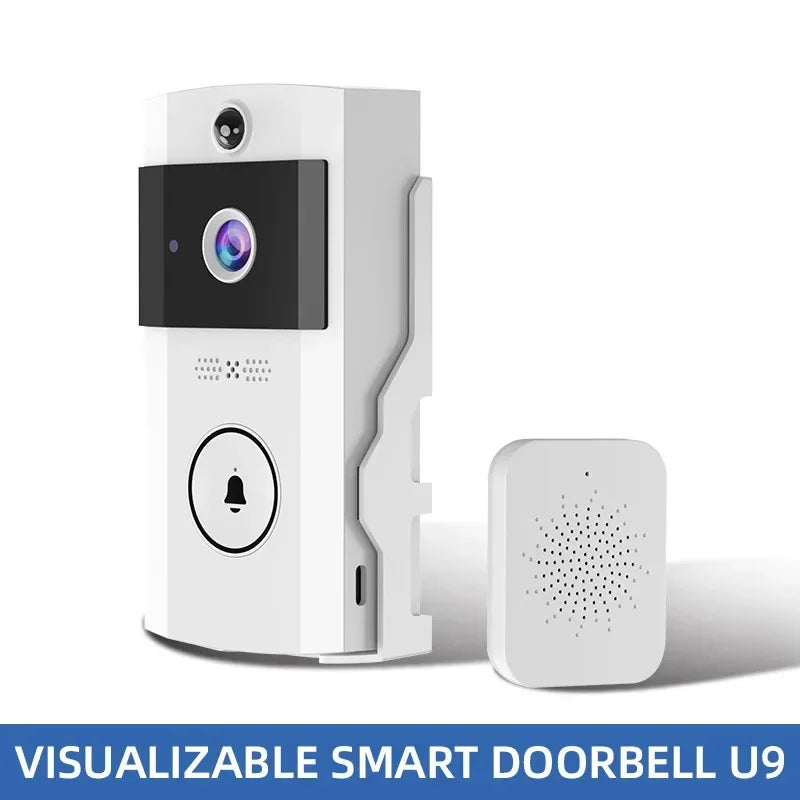 Smart Wireless Video Doorbell with Solar Charging – Waterproof, WiFi, Intercom & HD Camera