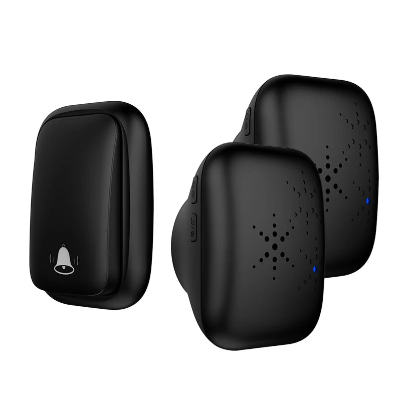 Lunzo Self-Powered Wireless Doorbell – Waterproof, 150M Range, 38 Chimes, No Battery Needed