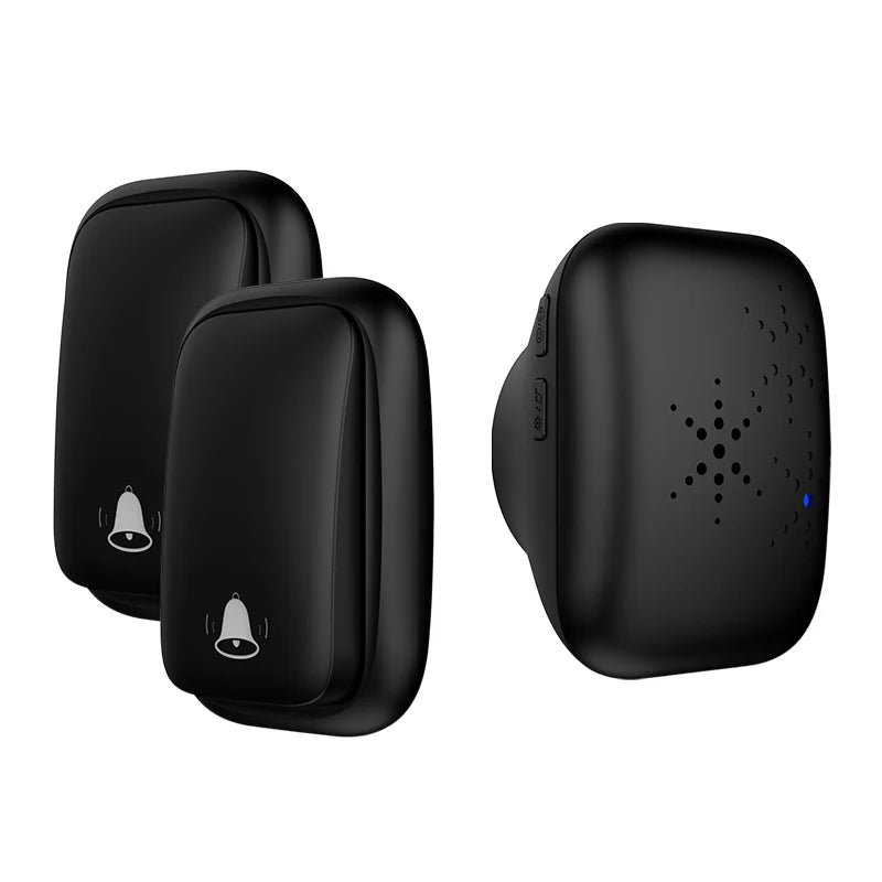 Lunzo Self-Powered Wireless Doorbell – Waterproof, 150M Range, 38 Chimes, No Battery Needed