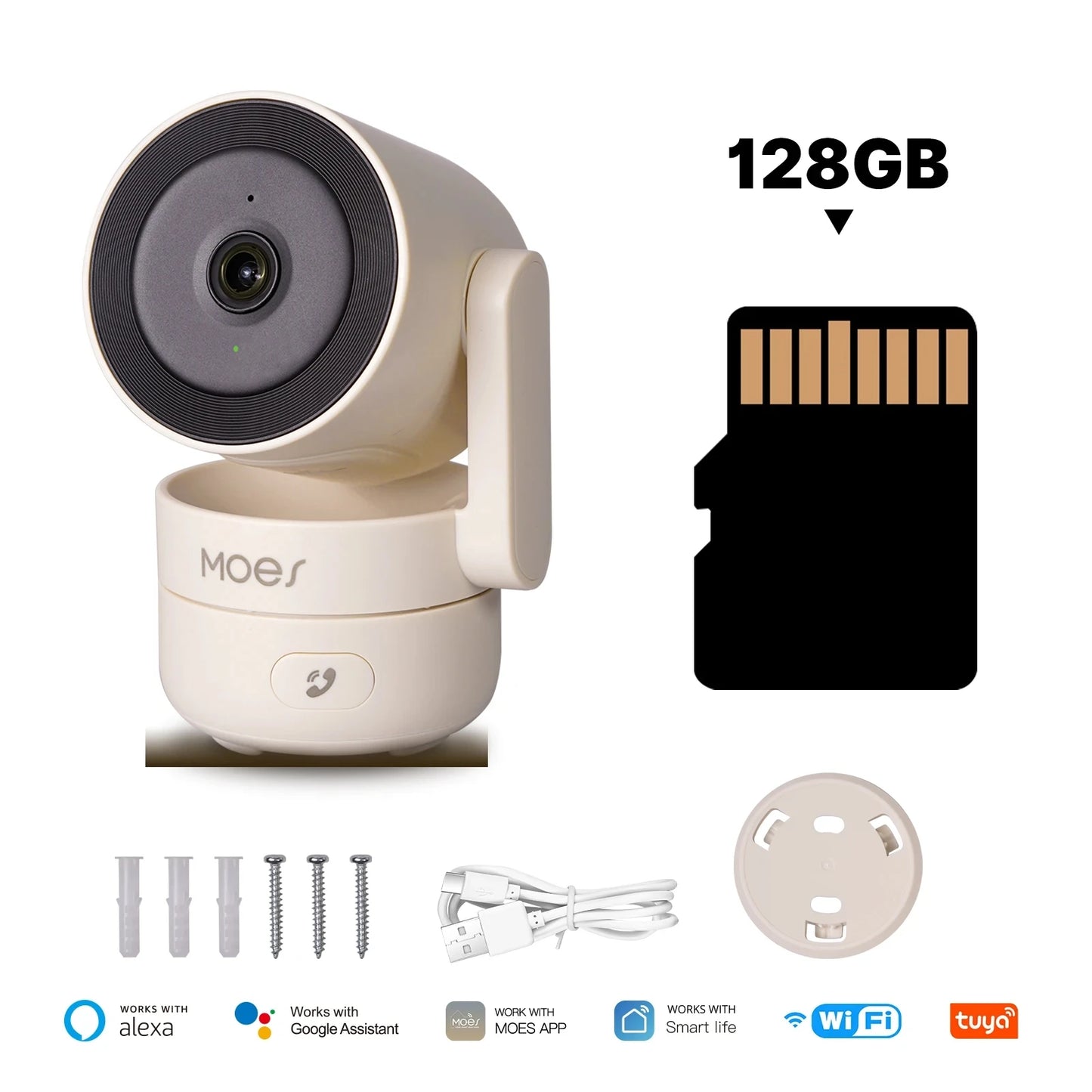 MOESView™ 4MP Smart Security Camera – Indoor WiFi Cam with Night Vision & Motion Alerts