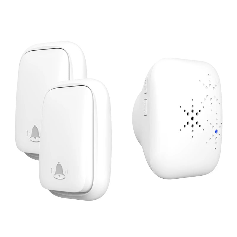 Lunzo Self-Powered Wireless Doorbell – Waterproof, 150M Range, 38 Chimes, No Battery Needed