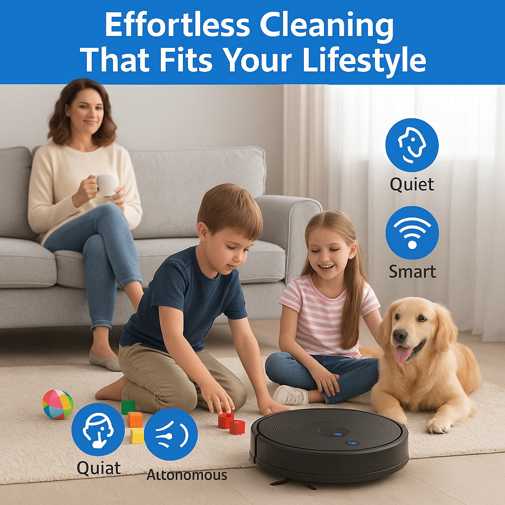 ABIR X6PRO™ 3-in-1 Smart Robot Vacuum – 6000Pa Suction, Visual Navigation, Virtual Barriers, Alexa Compatible