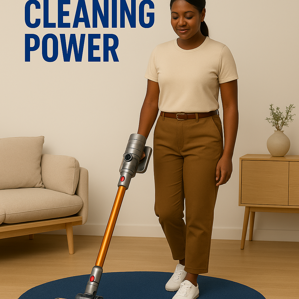 ABIR VC205™ – 27,000Pa Cordless Smart Vacuum with Auto Dust Detection & HEPA Filtration