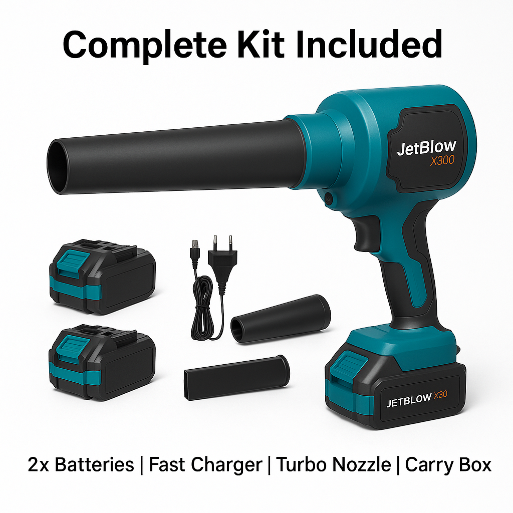 JetBlow X300™ – Wireless Turbo Blower with Dual Mode & Brushless Motor