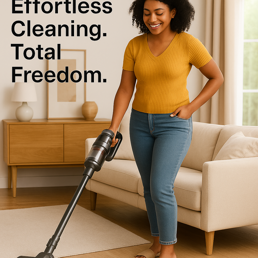 SmartClean Max™ – 600W Cordless Vacuum Cleaner | Ultra Power for Home, Office & More