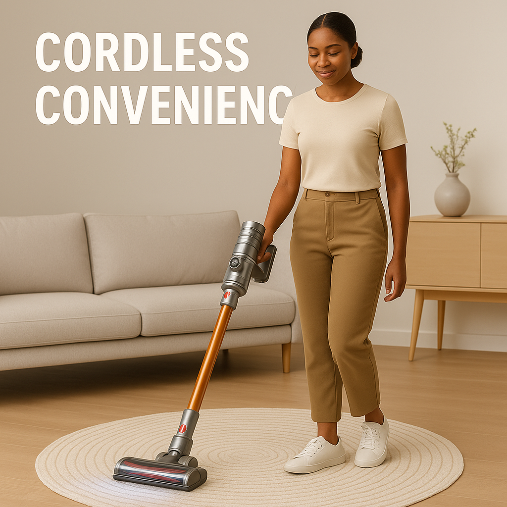 ABIR VC205™ – 27,000Pa Cordless Smart Vacuum with Auto Dust Detection & HEPA Filtration