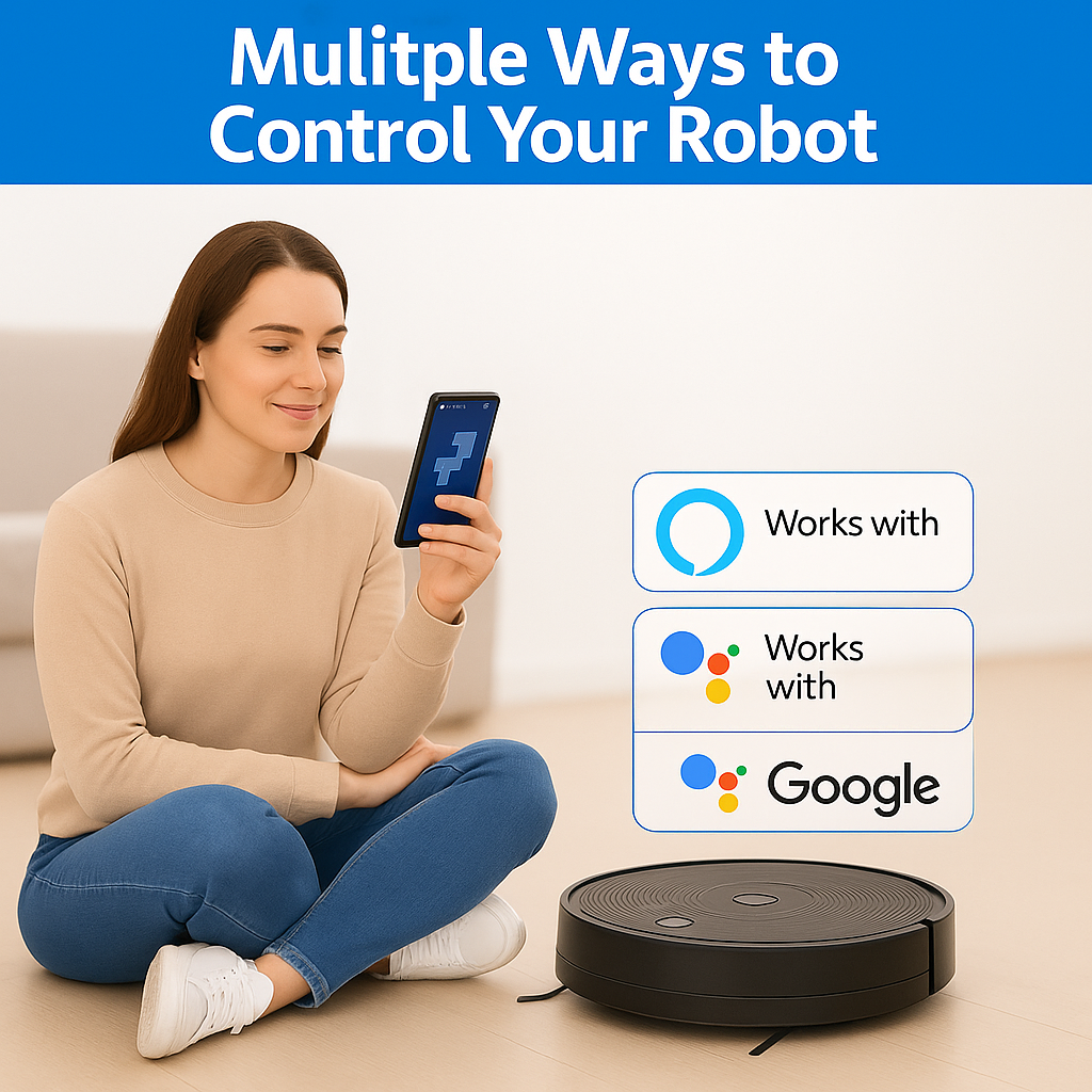 ABIR X6PRO™ 3-in-1 Smart Robot Vacuum – 6000Pa Suction, Visual Navigation, Virtual Barriers, Alexa Compatible