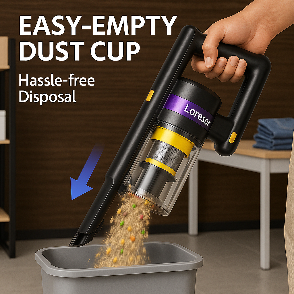 Laresar X11™ – 55000Pa Smart Cordless Vacuum | 60 Min Runtime & LED Floor Brush