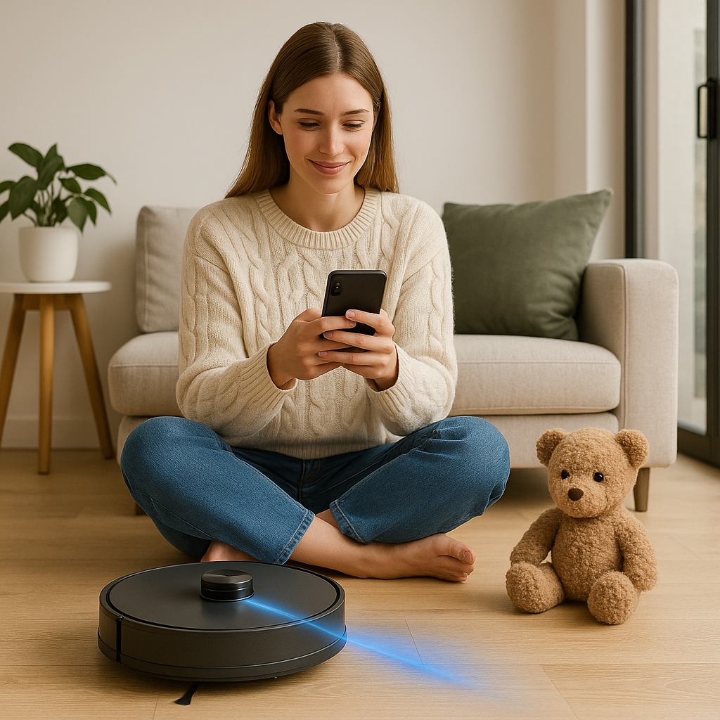 AT800™ 3-in-1 Robot Vacuum & Mop with LiDAR – 5000Pa Suction, Self-Emptying for 60 Days, Alexa & App Control