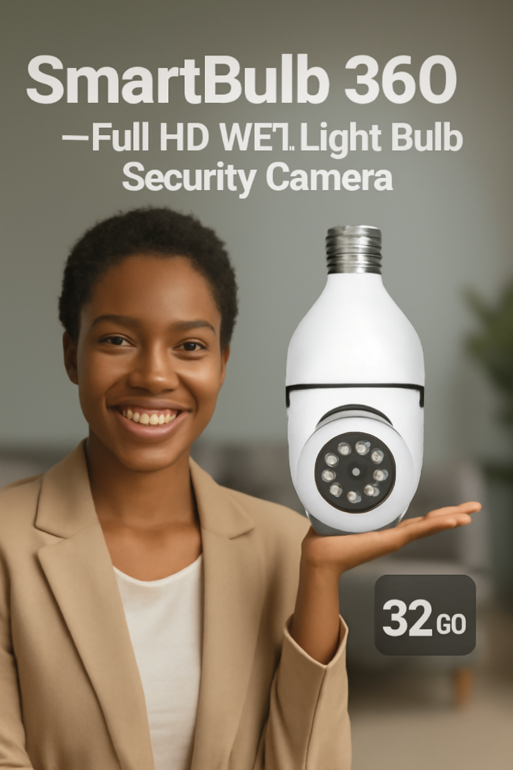 SmartBulb 360β’ β Full HD WiFi Light Bulb Security Camera