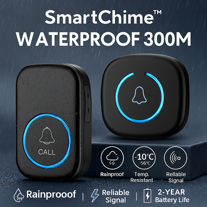 SmartChime™ – Wireless Doorbell with 300M Range & 60 Melodies