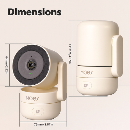 MOESView™ 4MP Smart Security Camera – Indoor WiFi Cam with Night Vision & Motion Alerts