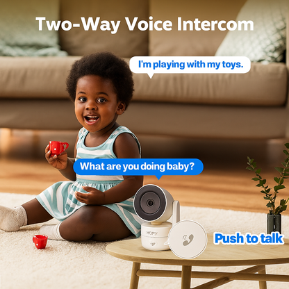 MOESView™ 4MP Smart Security Camera – Indoor WiFi Cam with Night Vision & Motion Alerts