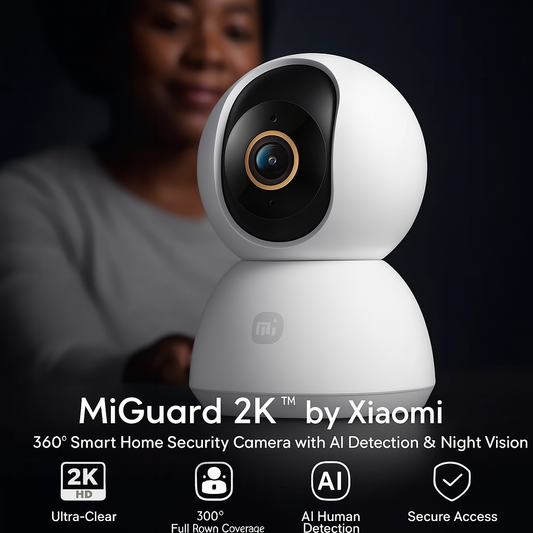 MiGuard 2K™ by Xiaomi – 360° Smart Home Security Camera with AI Detection & Night Vision