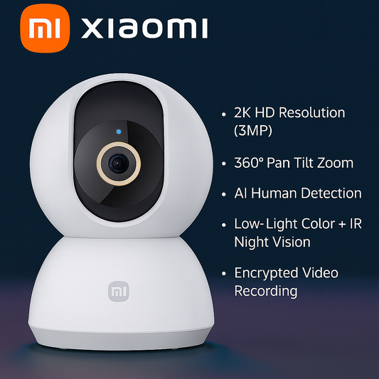 MiGuard 2K™ by Xiaomi – 360° Smart Home Security Camera with AI Detection & Night Vision