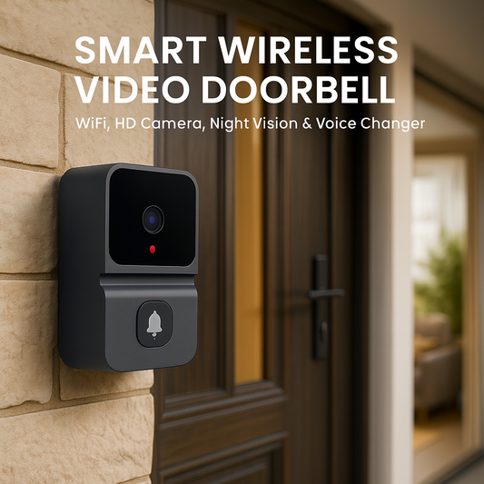Smart Wireless Video Doorbell – WiFi, HD Camera, Night Vision & Voice Changer