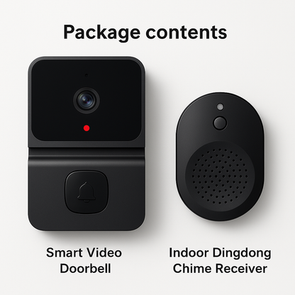 Smart Wireless Video Doorbell – WiFi, HD Camera, Night Vision & Voice Changer