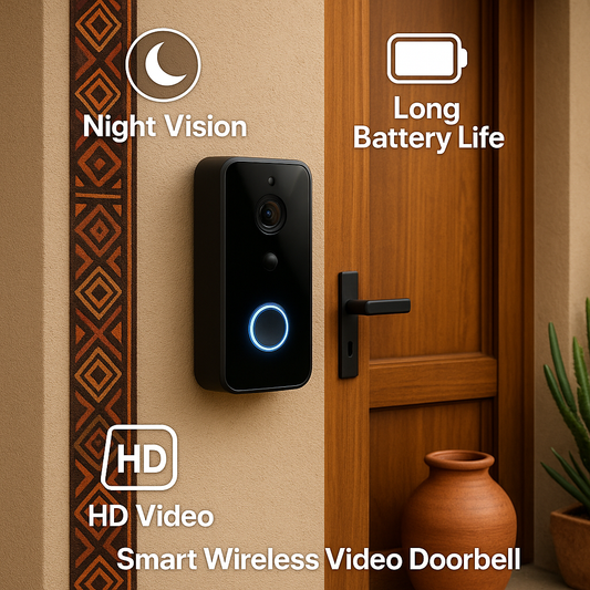 Smart Wireless Video Doorbell – WiFi, HD Camera, Night Vision & Voice Changer