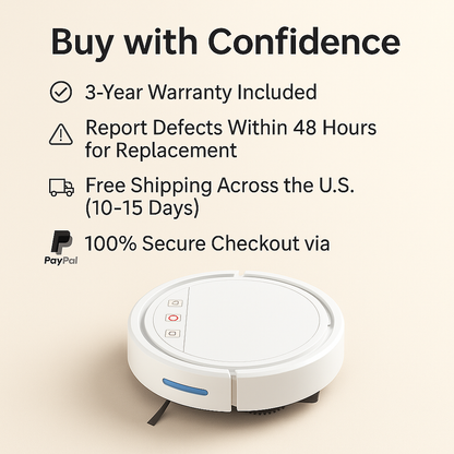 BOAIMORE™ Smart Robot Vacuum – 2500Pa Suction, 3-in-1 Cleaning, Auto Recharge, App Control, HEPA Filter