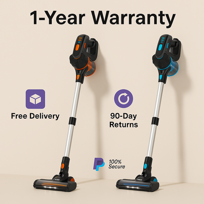 INSE™ 6-in-1 Cordless Stick Vacuum – 20KPa Power, 40min Runtime, Lightweight