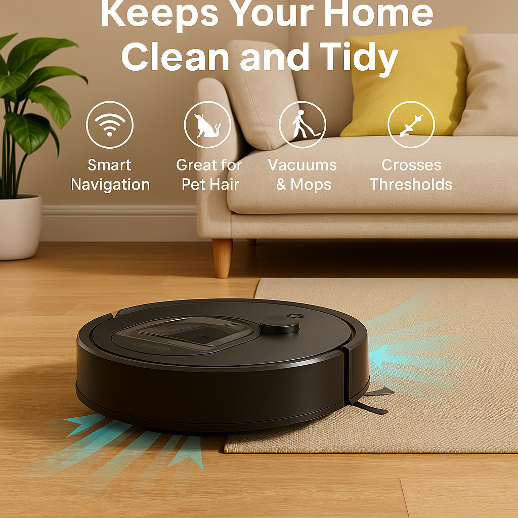 Lefant M330 Pro™ Robot Vacuum & Mop – 5000Pa LiDAR, WiFi, Pet-Friendly