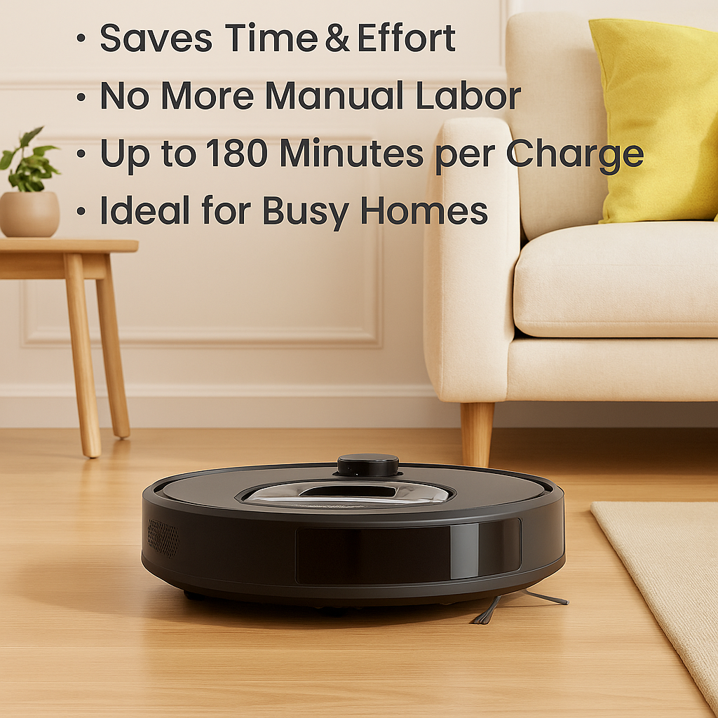 Lefant M330 Pro™ Robot Vacuum & Mop – 5000Pa LiDAR, WiFi, Pet-Friendly
