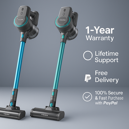 YISORA N300™ Ultra-Light Cordless Stick Vacuum – 20KPa, 40 Min Runtime, 6-in-1 for Carpet, Hard Floors & Pet Hair