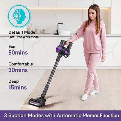 INSE S10™ 6-in-1 Cordless Stick Vacuum – 45KPa Suction, 50 Min Runtime