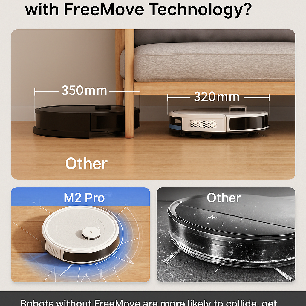 Lefant™ Self-Emptying Robot Vacuum & Mop – 6000Pa, Laser Nav, WiFi/Alexa Ready