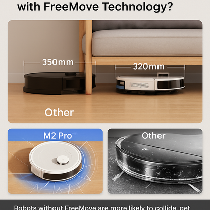 Lefant™ Self-Emptying Robot Vacuum & Mop – 6000Pa, Laser Nav, WiFi/Alexa Ready