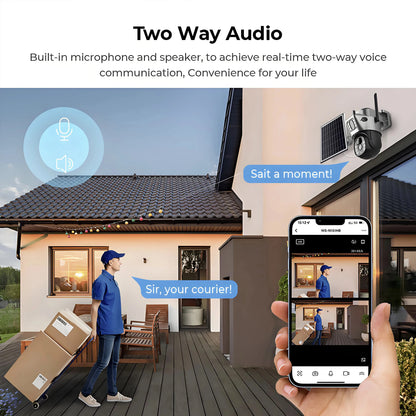 SolarEye 4K™ – 8MP AI-Powered Security Camera with 360° Monitoring, 4G SIM & Solar Charging